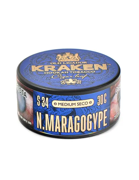 Табак для кальяна Kraken  Medium Seco  S34 N.Maragogype (Никарагуанский кофе)  - 30 г.