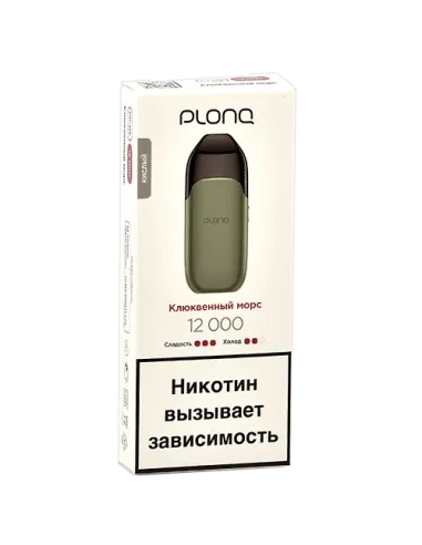 Электронная сигарета Plonq Prime (12.000 затяжек) - Клюквенный морс
