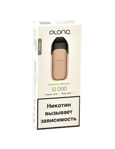 Электронная сигарета Plonq Prime (12.000 затяжек) - Кислое Яблоко
