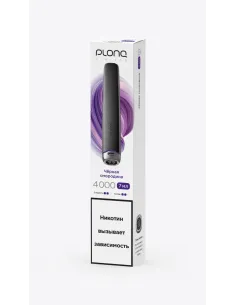 Электронная сигарета Plonq Plus Pro Black Чёрная Смородина 4000 затяжек